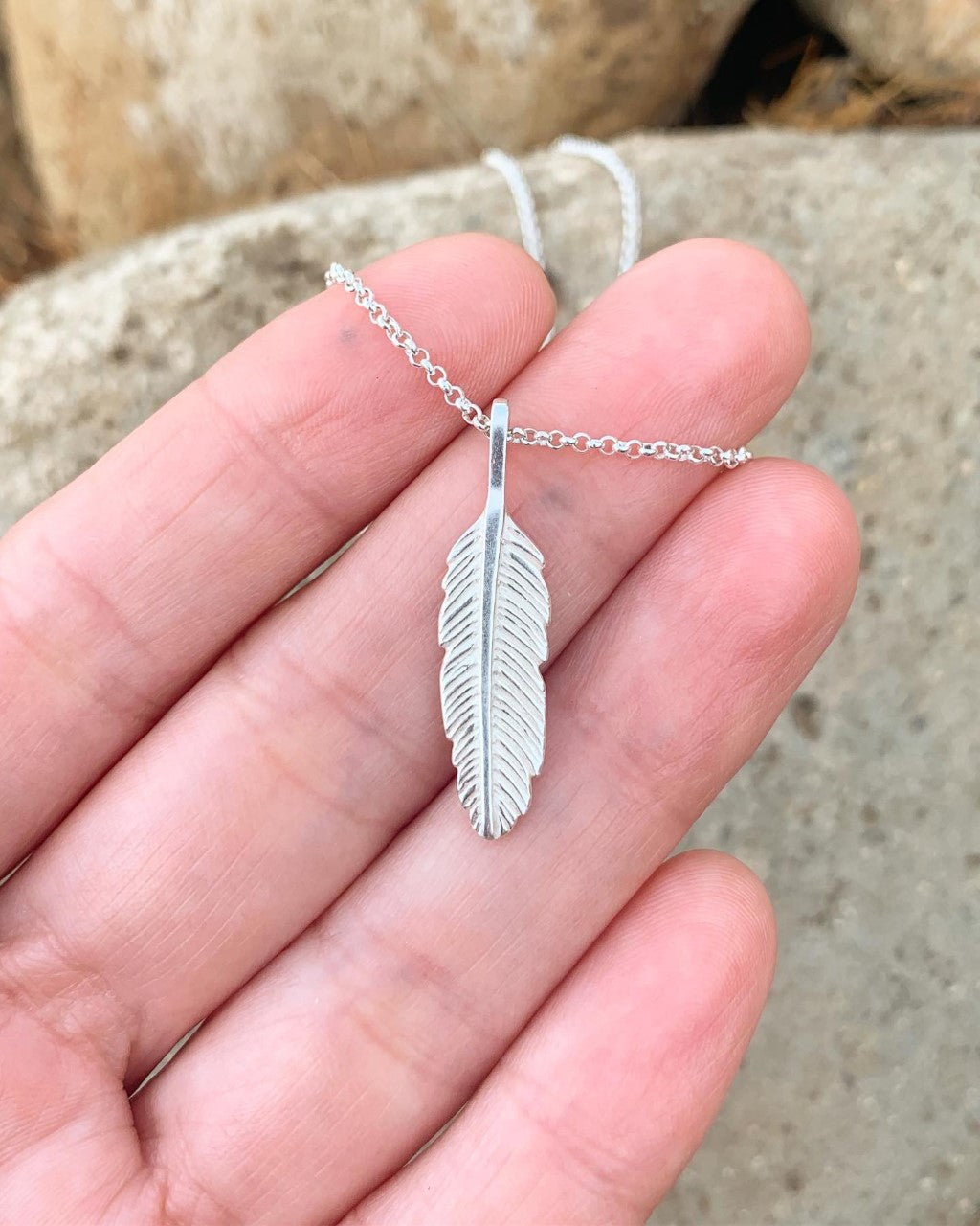 Small Feather Pendant